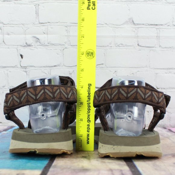 LL Bean Katahdin 4-Point Brown Nylon Eva Midsole Sport Sandals Size 11 M - Picture 8 of 9